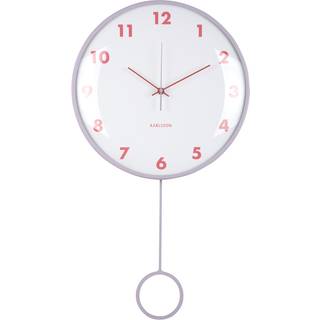 Karlsson Cheeky Dome Pendulum vægur 35,5x61,5x7,1cm lilla