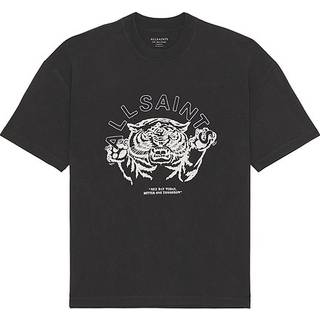 All Saints AllSaints Black Cotton Better Days Crew T-Shirt