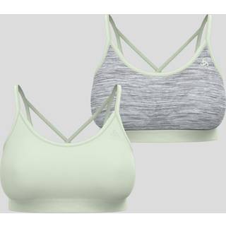 Odlo Women's Seamless Low Sport Bra Sports-bh Damer størrelse M farve grå