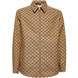 Gucci GG canvas cotton-blend overshirt - beige - EU 50