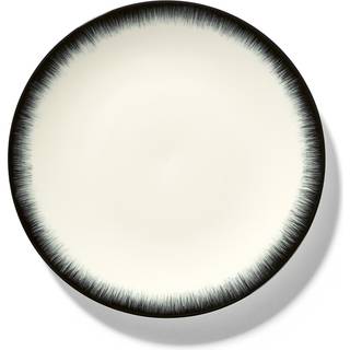 Serax - Dé Plate M VAR 3 D17,5cm hvid/sort - Assietter - Ann Demeulemeester - Hvid