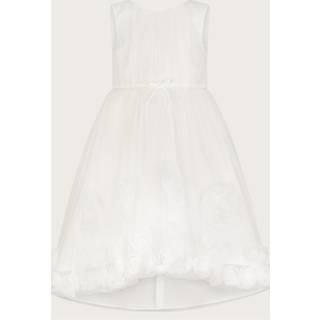 Monsoon Monsoon Natural Josie 3D Rosette Dress