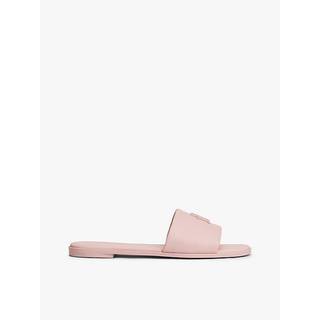 TH Monogram Leather Mules