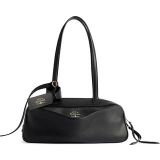 Balenciaga Carrie Small leather bowling bag - black - One Size