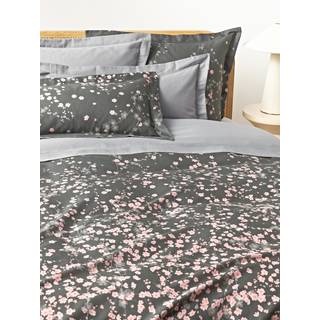 Bomuldssatin-dynebetræk Sakura med blomsterprint