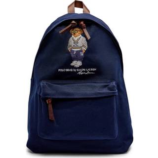 Polo Ralph Laurenunisex. 405962432001 Rygsæk med søbjørn i lærred (OSFA), Casual, Bomuld, Blå