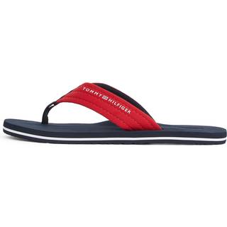 Tommy Hilfiger Herren Zehensandalen rot Textil & Canvas