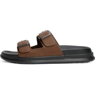 Leather Buckle Strap Sandals