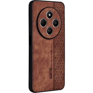 SKALO Xiaomi Redmi 14C AZNS PU læder Cover - Brun