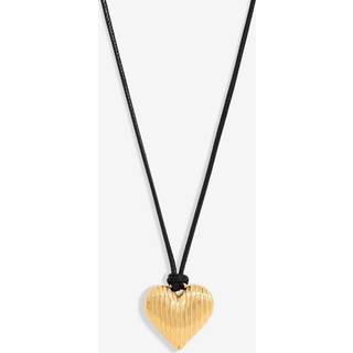 Jon Richard Jon Richard Gold Tone Cord And Ridge Heart Pendant