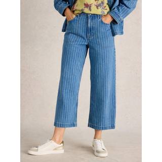 White Stuff White Stuff Blue Tia Wide Leg Crop Jeans