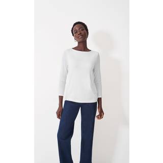 Crew Clothing Crew Clothing White Jemma Boat Neck Top