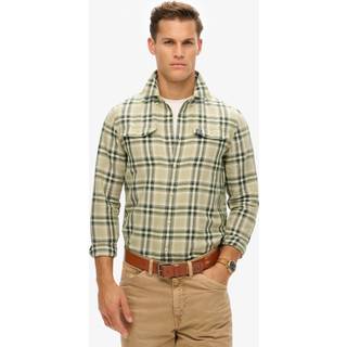 Superdry Superdry Green Merchant Check 100% Cotton Shirt