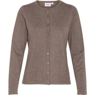 MilaSZ R-neck Cardigan, Iron Melange, L