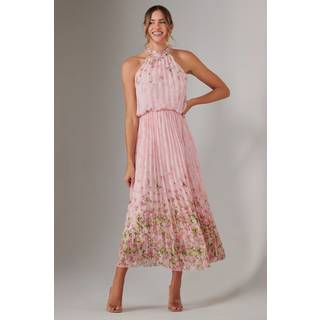 Jolie Moi Jolie Moi Plisseret Halterneck Maxikjole - EU 46 (UK 18)