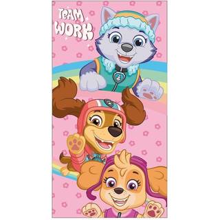 Paw Patrol badehåndklæde - Lyserød