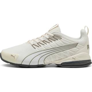 PUMA Voltaic Evo Sneaker, Shoes, Warm White/Velvet Moss/White, 48 - White - 48