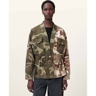 All Saints AllSaints Green Amelia Camo Jacket