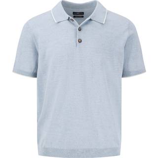 Fynch-Hatton Herren Polo-Shirt blau,blau unifarben