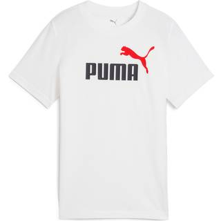 Men&#39;s Puma Essentials Colour No.1 Logo Tee Youth, White, Size 9-10Y, Clothing - White - 9-10Y