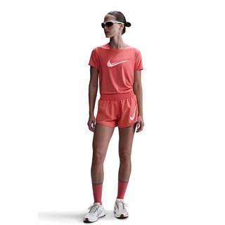 Kortærmet Nike One Swoosh Dri-FIT-løbetop til kvinder - Orange - XS (EU 32-34)