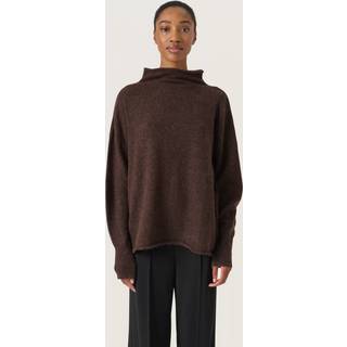 Soaked In Luxury Slmiya High Neck Pullover Strik 30407777 Hot Fudge (MEDIUM)