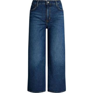 Lauren Ralph Lauren Lauren Ralph Lauren Blue High-Rise Wide-Leg Cropped Denim Jeans