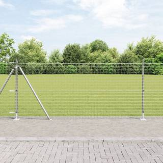 Indhegning Piller Sæt af 52 Galvaniseret stål 3.2 x 3.2 x 90 cm