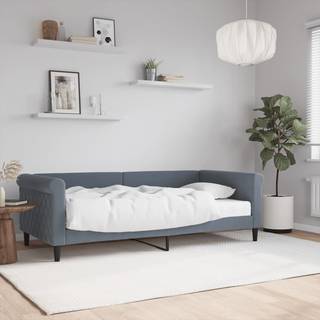 Daybed Velour Mørkegrå - med madras / 90 x 190 cm