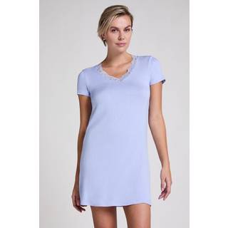 Hunkemöller Natskjorte i jersey blå - XL