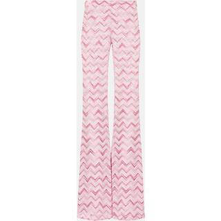 Missoni Zig Zag wide-leg pants - pink - L