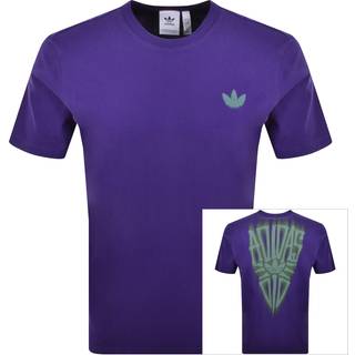 adidas Originals Skeleton Back T Shirt Purple