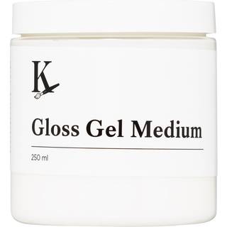 Kreatima Gloss Gel Medium, blankt, gelbaseret medium til akrylfarve, 250 ml