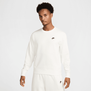 Nike Club-crewtrøje i french terry til mænd - hvid - L