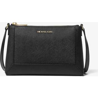 MK Sallie Medium Saffiano Leather Crossbody Bag - Black - Michael Kors - ONE SIZE