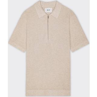 NN07 Hansie Half Zip Knitted Polo Ivory