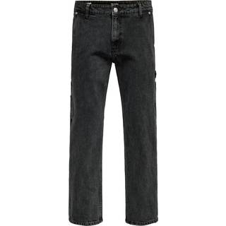 Onsedge Mellemhøj Talje Straight Fit Jeans