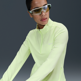 Nike Running Swift UV 1/2 Zip Top, Barely Volt