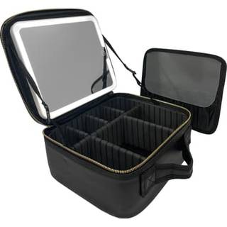 NORD makeuptaske med LED-spejl SP31 (sort)
