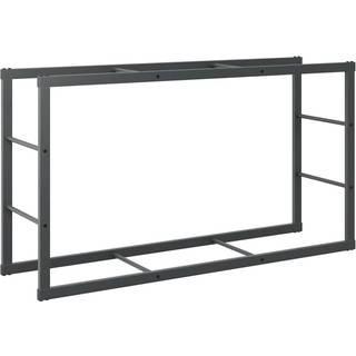 Brændestativ Stål Sort - 110 x 30 x 61 cm