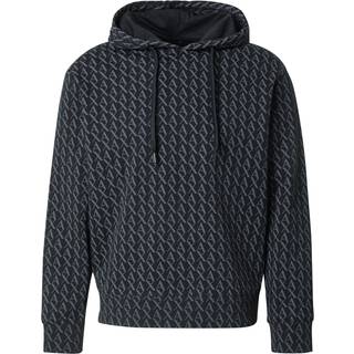 Armani Exchange Logo Hoodie Black