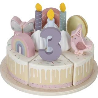 Little Dutch - wooden birthday cake XL 26-pieces - Pink