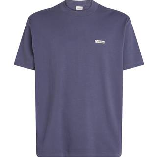 Cotton Stretch Badge T-shirt - Grey - XXXL