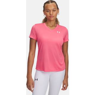 Under Armour Tech™ Women's V-Neck Short Sleeve Super Pink / White XS