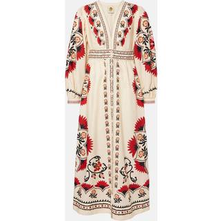 Farm Rio Cashew Mandala Cream printed maxi dress - beige - XXS