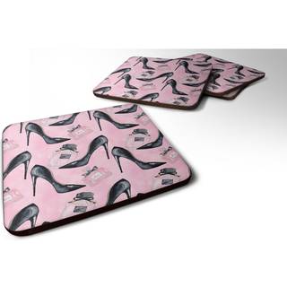 """" Caroline's Treasures Fashion Diva Shoes and Parfume Decorative Coasters 3.5 Multicolor """"