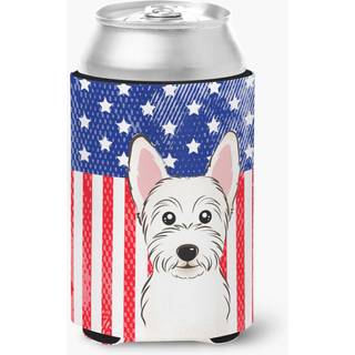 """" Caroline's Treasures BB2156CC American Flag og Westie Can eller Bottle Hugger multicolor """"