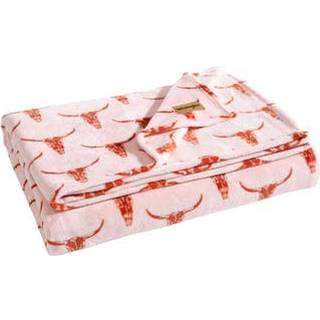 WRANGLER - T?ppe Ultra Soft Plush Fleece Bedding Yellowstone Inspireret luksuri?st bl?dt senget?j til sengen eller sofaen (styrehoved Peach King)