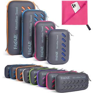 Bagail Microfiber Travel Howel Fushcia 40 x 80 tommer hurtig tør superabsorberende hudvenlig kompakt og lette uendelige størrelsesmuligheder