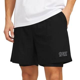 Jack & Jones CNZ Sports Short With Inner Tights Black